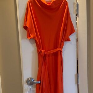 Trina Turk Women's Vibrant Orange Dress with Belt